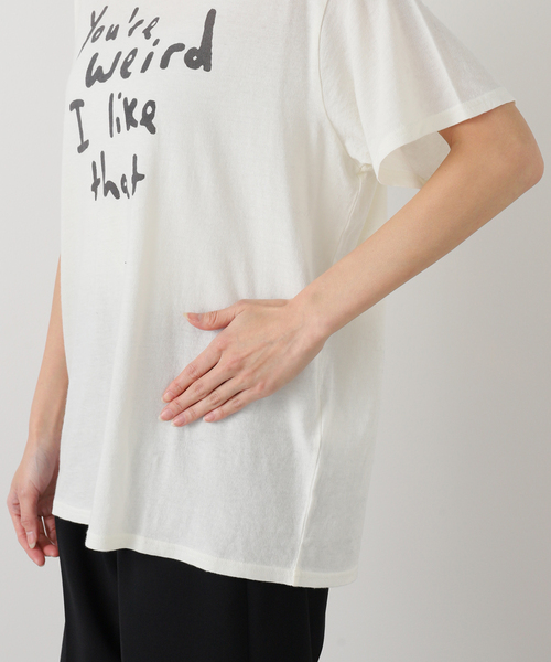 R13(アールサーティーン)の「【R13/アールサーティーン】YOU'RE WEIRD BOY T(Tシャツ/カットソー・レディース・ホワイト・FREE)」の11枚目の写真