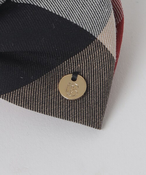 BLUE LABEL CRESTBRIDGE（ブルーレーベルクレストブリッジ）の「クレストブリッジチェックリボンバンスクリップ（バレッタ/ヘアクリップ・レディース・レッド/ベージュ系その他・FREE）」の5枚目の写真