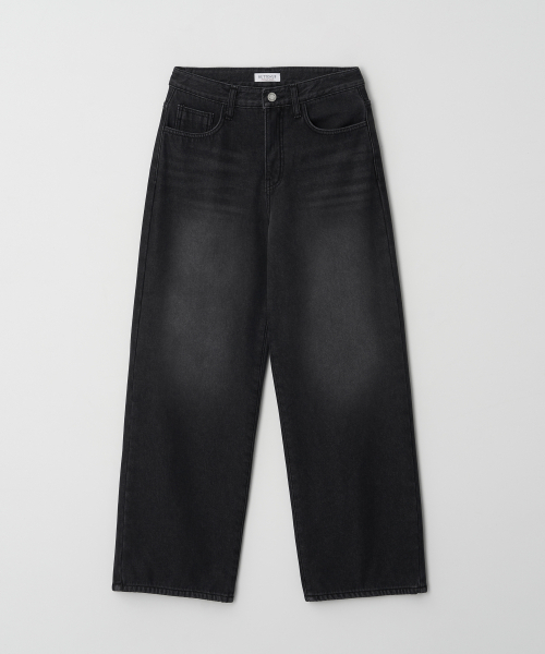 BUTTON UP(ボタンアップ)の「デイリー ワイド ミンク起毛 デニムパンツ(デニムパンツ・レディース・その他・S/M/L)」の1枚目の写真