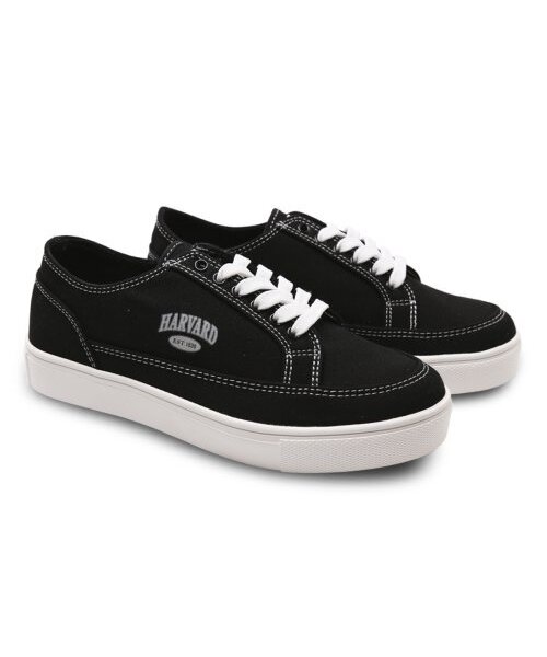 HARVARD SHOES（ハーバードシューズ）の「メイトキャンバススニーカー ブラック（スニーカー・レディース・ブラック・FREE）」の4枚目の写真