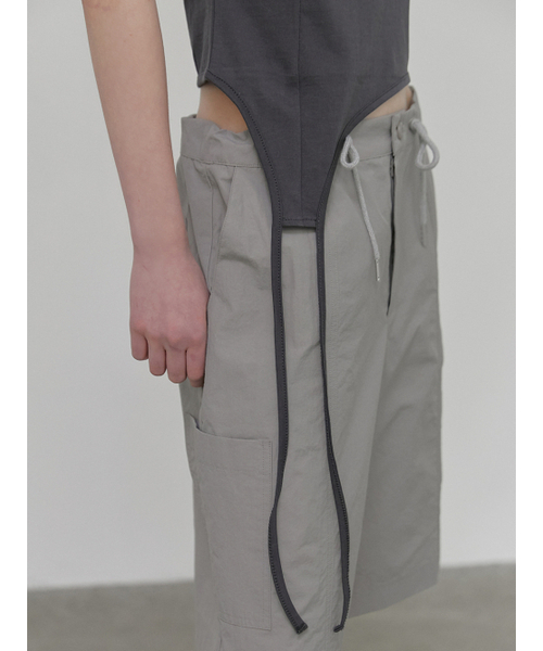 ETMON(エトモン)の「Drop Strap T-Shirt, Charcoal(Tシャツ/カットソー・レディース・その他・FREE)」の5枚目の写真