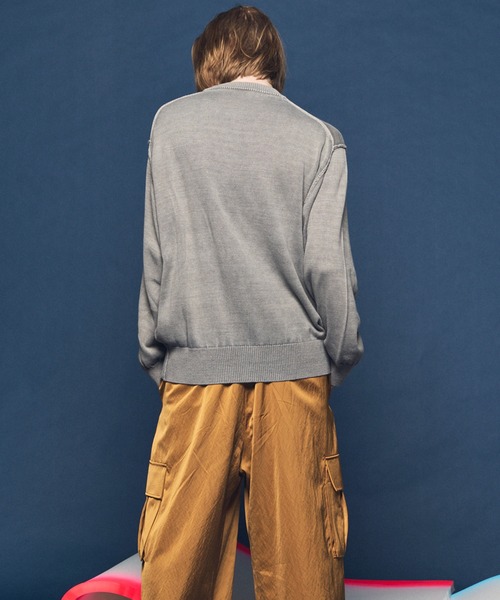 MAISON SPECIAL(メゾンスペシャル)の「《UNISEX》Parfait Bunny Jacquard Prime-Over Crew Neck Knit Pullover/パフェバニージャガードプライムオーバークルーネックニットプルオーバー【MAISON SPECIAL/メゾンスペシャル】(ニット/セーター・メンズ・ブラック/グレイッシュベージュ・0/1/2)」の8枚目の写真