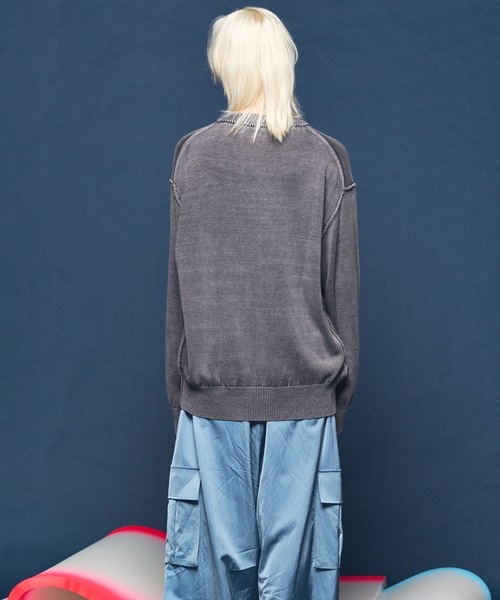 UNISEX》Parfait Bunny Jacquard Prime-Over Crew Neck Knit Pullover