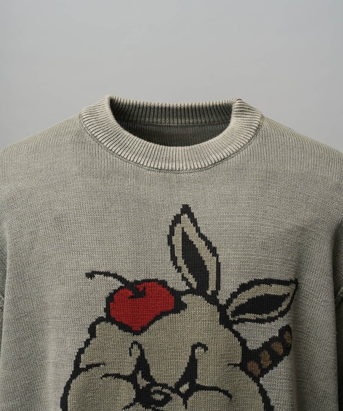MAISON SPECIAL(メゾンスペシャル)の「《UNISEX》Parfait Bunny Jacquard Prime-Over Crew Neck Knit Pullover/パフェバニージャガードプライムオーバークルーネックニットプルオーバー【MAISON SPECIAL/メゾンスペシャル】(ニット/セーター・メンズ・ブラック/グレイッシュベージュ・0/1/2)」の17枚目の写真