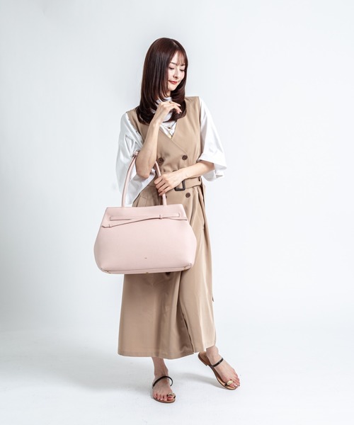 tov(トーヴ)の「【TOV】トートバッグ MIMI TOTE M(トートバッグ・レディース・ブラック/モカ/ミント/ブラウン/ピンク/ホワイト・FREE)」の20枚目の写真