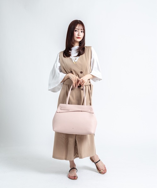 tov(トーヴ)の「【TOV】トートバッグ MIMI TOTE M(トートバッグ・レディース・ブラック/モカ/ミント/ブラウン/ピンク/ホワイト・FREE)」の21枚目の写真