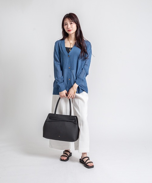 tov(トーヴ)の「【TOV】トートバッグ MIMI TOTE M(トートバッグ・レディース・ブラック/モカ/ミント/ブラウン/ピンク/ホワイト・FREE)」の12枚目の写真