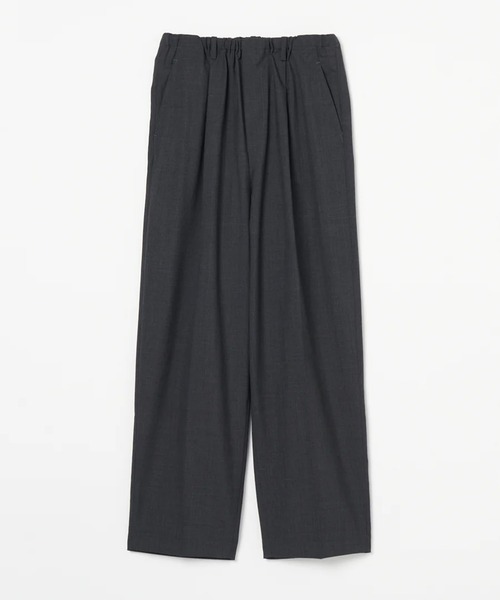 INSCRIRE（アンスクリア）の「Wool Relax Pants（スラックス・レディース・グレー/ライトブラウン・1）」の10枚目の写真