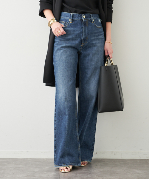 Deuxieme Classe(ドゥーズィエムクラス)の「BITTER デニムパンツ(デニムパンツ・レディース・エメラルドブルー/ブルー・36/40/38/34)」の2枚目の写真