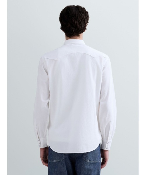 REPLAY(リプレイ)の「ホワイトデニムシャツ(シャツ/ブラウス・メンズ・ホワイト・X-LARGE/LARGE/MEDIUM/SMALL)」の3枚目の写真