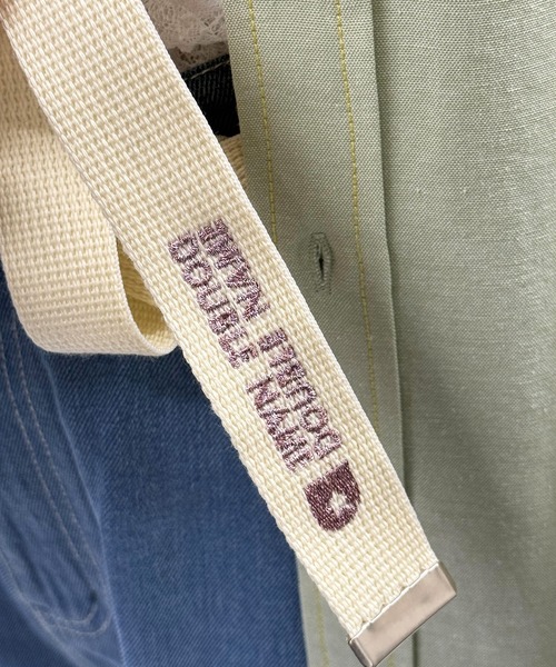 DOUBLE NAME（ダブルネーム）の「マットバックルロゴ刺しゅうガチャベルト（ベルト・レディース・ブルー/オフホワイト/レッド/イエロー・FREE）」の5枚目の写真