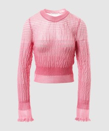 CECILIE BAHNSEN | LONG SLEEVE FITTED TOP(ニット/セーター)