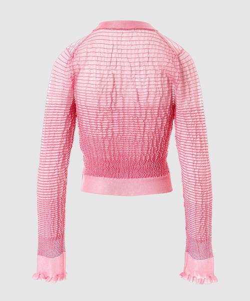 CECILIE BAHNSEN（セシリー バンセン）の「LONG SLEEVE FITTED TOP（ニット/セーター・レディース・ピンク・M）」の3枚目の写真