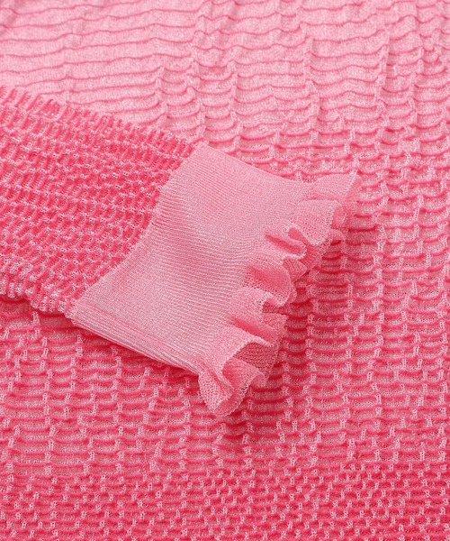 CECILIE BAHNSEN（セシリー バンセン）の「LONG SLEEVE FITTED TOP（ニット/セーター・レディース・ピンク・M）」の4枚目の写真