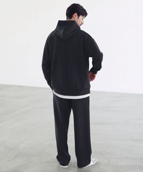SPU(スプ)の「【セットアップ対応】防シワ・接触冷感・抗ピリング・ウォッシャブル ハイポンチプルパーカー(パーカー・メンズ・チャコール/杢グレー/グレー/ブラック/ネイビー/グレー系・L/XL/S/M)」の11枚目の写真