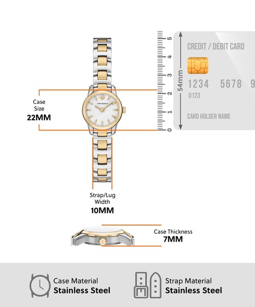 TORY BURCH(トリーバーチ)の「トリーバーチ 腕時計 レディース アナログ ステンレス TBW9067(アナログ腕時計・レディース・マルチ・FREE)」の8枚目の写真