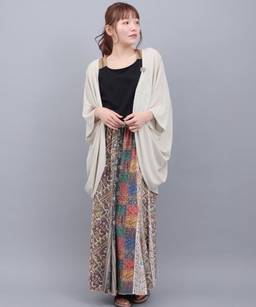 チチカカ（チチカカ）の「ＵＶサラサラテレコドルマンカーディガン（カーディガン/ボレロ・レディース・グリーン/マスタード/ベージュ/ブラック・FREE）」の5枚目の写真