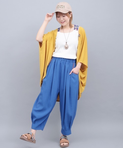 チチカカ（チチカカ）の「ＵＶサラサラテレコドルマンカーディガン（カーディガン/ボレロ・レディース・グリーン/マスタード/ベージュ/ブラック・FREE）」の8枚目の写真