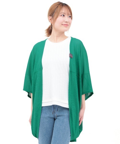 チチカカ（チチカカ）の「ＵＶサラサラテレコドルマンカーディガン（カーディガン/ボレロ・レディース・グリーン/マスタード/ベージュ/ブラック・FREE）」の11枚目の写真