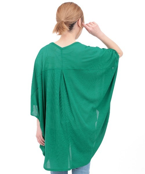 チチカカ（チチカカ）の「ＵＶサラサラテレコドルマンカーディガン（カーディガン/ボレロ・レディース・グリーン/マスタード/ベージュ/ブラック・FREE）」の14枚目の写真