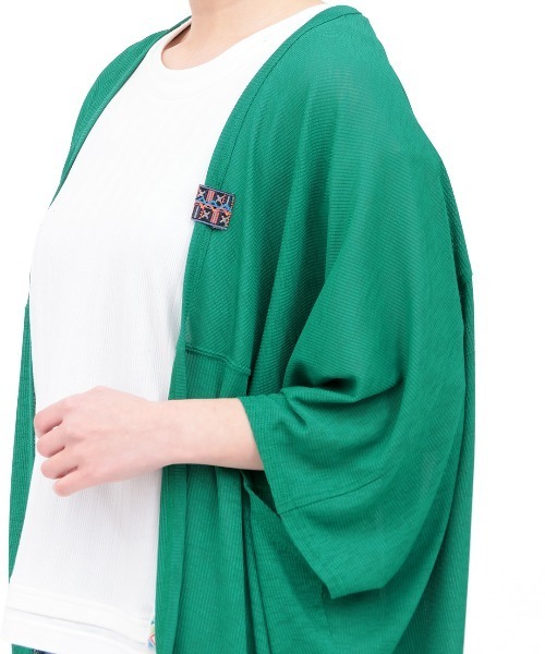 チチカカ（チチカカ）の「ＵＶサラサラテレコドルマンカーディガン（カーディガン/ボレロ・レディース・グリーン/マスタード/ベージュ/ブラック・FREE）」の16枚目の写真