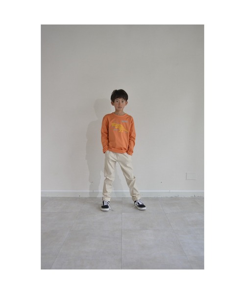 Tappet（タペット）の「恐竜プリント長袖Tシャツ（Tシャツ/カットソー・キッズ・オレンジ・90cm/100cm/160cm/80ｃｍ/150cm/130cm/120cm/140cm/110cm）」の4枚目の写真