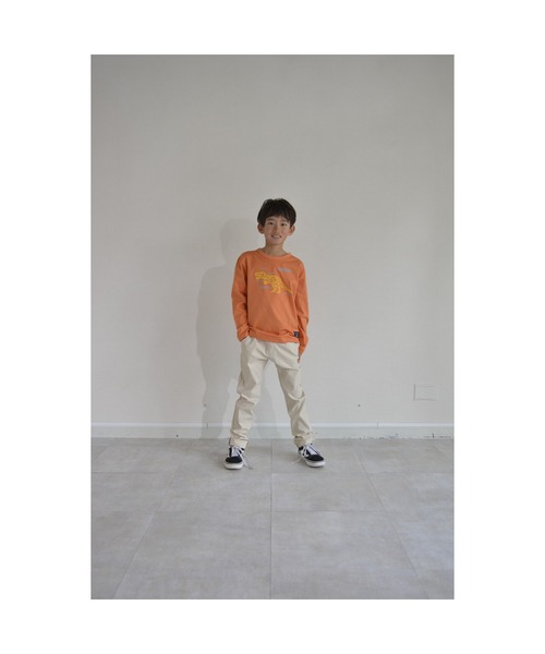 Tappet（タペット）の「恐竜プリント長袖Tシャツ（Tシャツ/カットソー・キッズ・オレンジ・90cm/100cm/160cm/80ｃｍ/150cm/130cm/120cm/140cm/110cm）」の5枚目の写真
