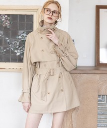 clear（クリア）の「ウエストベルトミドル丈トレンチジャケット［大人 カジュアル 着回し力抜群］≪新作≫（トレンチコート）」