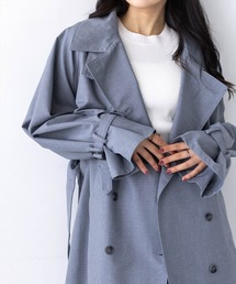 clear（クリア）の「ウエストベルトミドル丈トレンチジャケット［大人 カジュアル 着回し力抜群］≪新作≫（トレンチコート）」