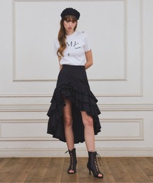 EIMY ISTOIRE | 【PRE ORDER】バックロングティアードフリルスカート(スカート)