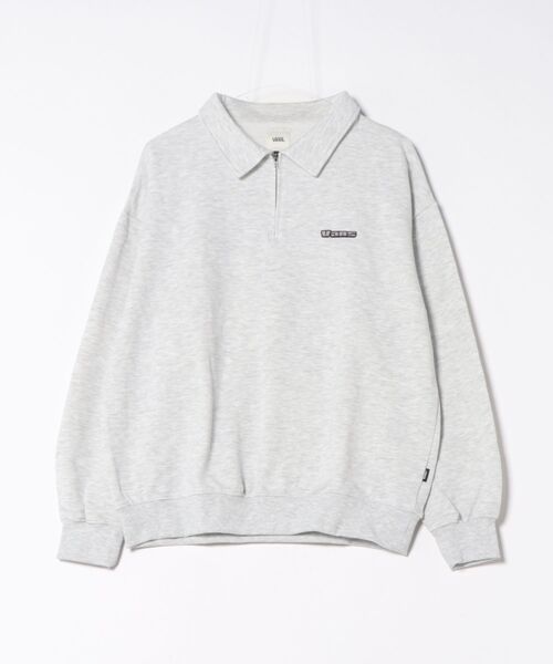 VANS(バンズ)の「VANSアパレル(WJ) ヴァンズ W Embroidery logo halfzipsweat スウェット 126R3050401 ABC-MART限定 GRAY(スウェット・レディース・グレー・MEDIUM/SMALL)」の1枚目の写真