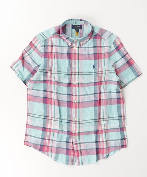 POLO RALPH LAUREN CHILDRENSWEAR(ポロ ラルフ ローレン チルドレンズウェア)の「チェック リネン シャツ(シャツ/ブラウス・キッズ・マルチ・L/XL/M/S)」の3枚目の写真