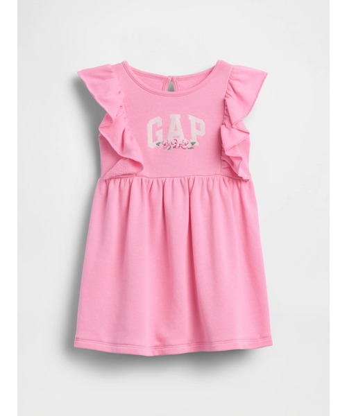 セール】フレンチテリー ラッフルフリル GAPロゴ ワンピース (幼児 