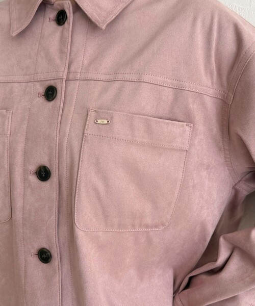 fredy emue(フレディエミュ)の「フェイクスエードシャツ(シャツ/ブラウス・レディース・ピンク/ベージュ/アイボリー・38)」の20枚目の写真