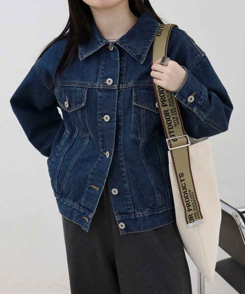 OUTDOOR PRODUCTS（アウトドアプロダクツ）の「【OUTDOOR PRODUCTS 】ジャガードロゴテープワンショルトートバッグ（トートバッグ・レディース・ブラック/キャメル/キナリ・FREE）」の8枚目の写真