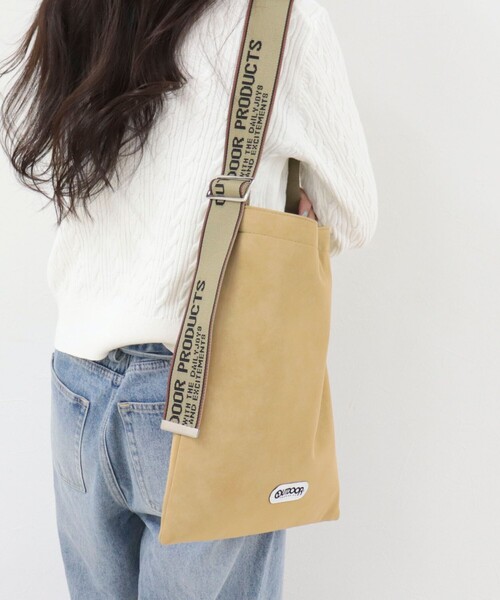 OUTDOOR PRODUCTS（アウトドアプロダクツ）の「【OUTDOOR PRODUCTS 】ジャガードロゴテープワンショルトートバッグ（トートバッグ・レディース・ブラック/キャメル/キナリ・FREE）」の10枚目の写真