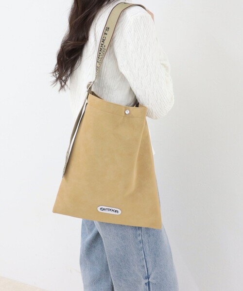 OUTDOOR PRODUCTS（アウトドアプロダクツ）の「【OUTDOOR PRODUCTS 】ジャガードロゴテープワンショルトートバッグ（トートバッグ・レディース・ブラック/キャメル/キナリ・FREE）」の12枚目の写真