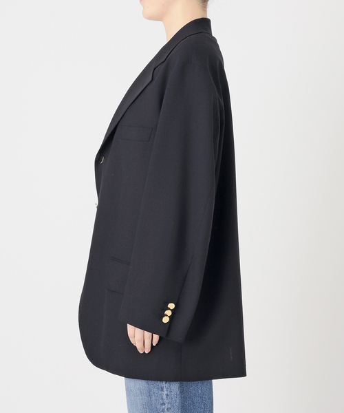 Spick & Span(スピックアンドスパン)の「VIAN / ヴィアン 別注ビッグ ジャケット シングル(テーラードジャケット・レディース・ネイビー/ベージュ・36)」の18枚目の写真