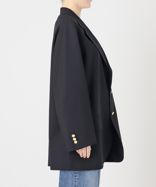 Spick & Span(スピックアンドスパン)の「VIAN / ヴィアン 別注ビッグ ジャケット シングル(テーラードジャケット・レディース・ネイビー/ベージュ・36)」の20枚目の写真