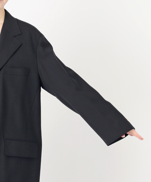 Spick & Span(スピックアンドスパン)の「VIAN / ヴィアン 別注ビッグ ジャケット シングル(テーラードジャケット・レディース・ネイビー/ベージュ・36)」の21枚目の写真