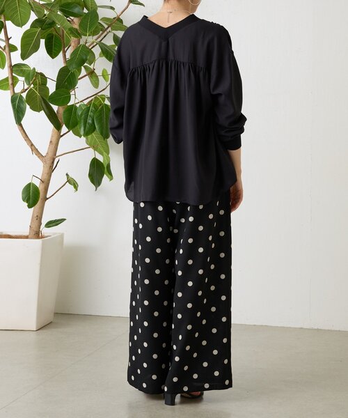 BEARDSLEY(ビアズリー)の「《2/20(金)12:00予約開始》シアーブラウスカーディガン(シャツ/ブラウス・レディース・ピンク/ホワイト/ネイビー/ブラック・FREE)」の6枚目の写真