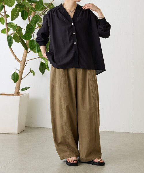 BEARDSLEY(ビアズリー)の「《2/20(金)12:00予約開始》シアーブラウスカーディガン(シャツ/ブラウス・レディース・ピンク/ホワイト/ネイビー/ブラック・FREE)」の13枚目の写真