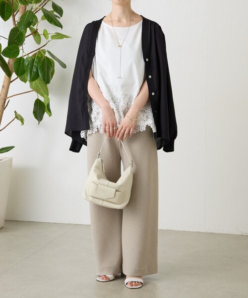 BEARDSLEY(ビアズリー)の「《2/20(金)12:00予約開始》シアーブラウスカーディガン(シャツ/ブラウス・レディース・ピンク/ホワイト/ネイビー/ブラック・FREE)」の15枚目の写真