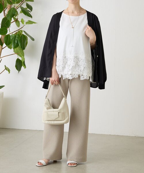 BEARDSLEY(ビアズリー)の「《2/20(金)12:00予約開始》シアーブラウスカーディガン(シャツ/ブラウス・レディース・ピンク/ホワイト/ネイビー/ブラック・FREE)」の16枚目の写真