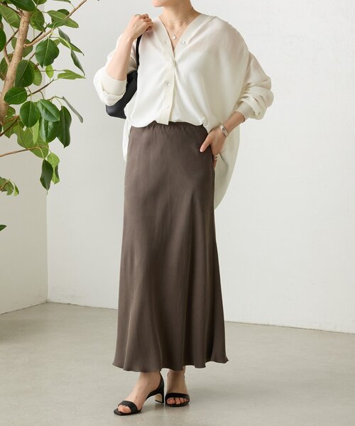 BEARDSLEY(ビアズリー)の「シアーブラウスカーデ(シャツ/ブラウス・レディース・ピンク/ホワイト/ネイビー/ブラック・FREE)」の10枚目の写真