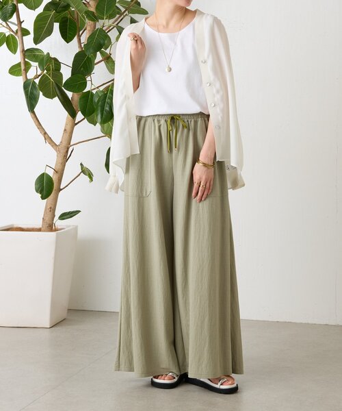 BEARDSLEY(ビアズリー)の「シアーブラウスカーデ(シャツ/ブラウス・レディース・ピンク/ホワイト/ネイビー/ブラック・FREE)」の19枚目の写真