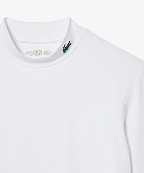 LACOSTE（ラコステ）の「ウルトラドライモックネックTシャツ（Tシャツ/カットソー・メンズ・ホワイト/ネイビー・3/4/5）」の6枚目の写真