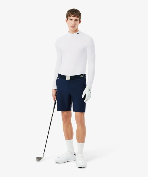 LACOSTE（ラコステ）の「ウルトラドライモックネックTシャツ（Tシャツ/カットソー・メンズ・ホワイト/ネイビー・3/4/5）」の9枚目の写真