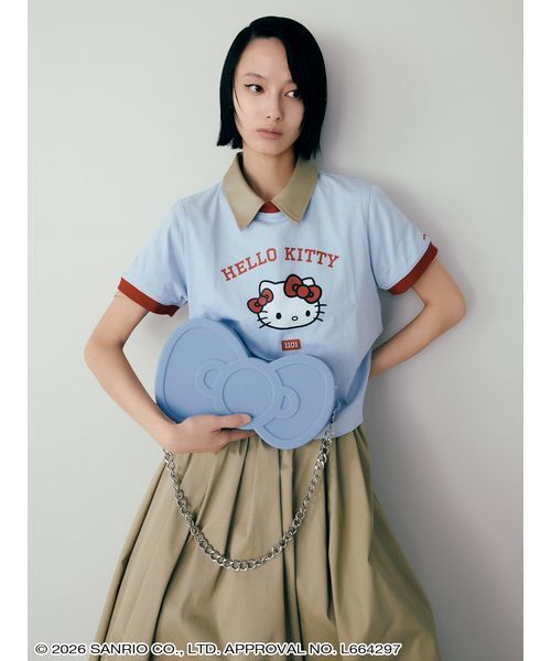 sanrio house(サンリオハウス)の「クロップド丈リンガーTシャツ(Tシャツ/カットソー・レディース・B/C/A・S/M)」の9枚目の写真