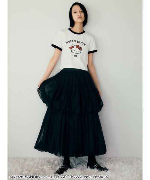 sanrio house(サンリオハウス)の「クロップド丈リンガーTシャツ(Tシャツ/カットソー・レディース・B/C/A・S/M)」の10枚目の写真